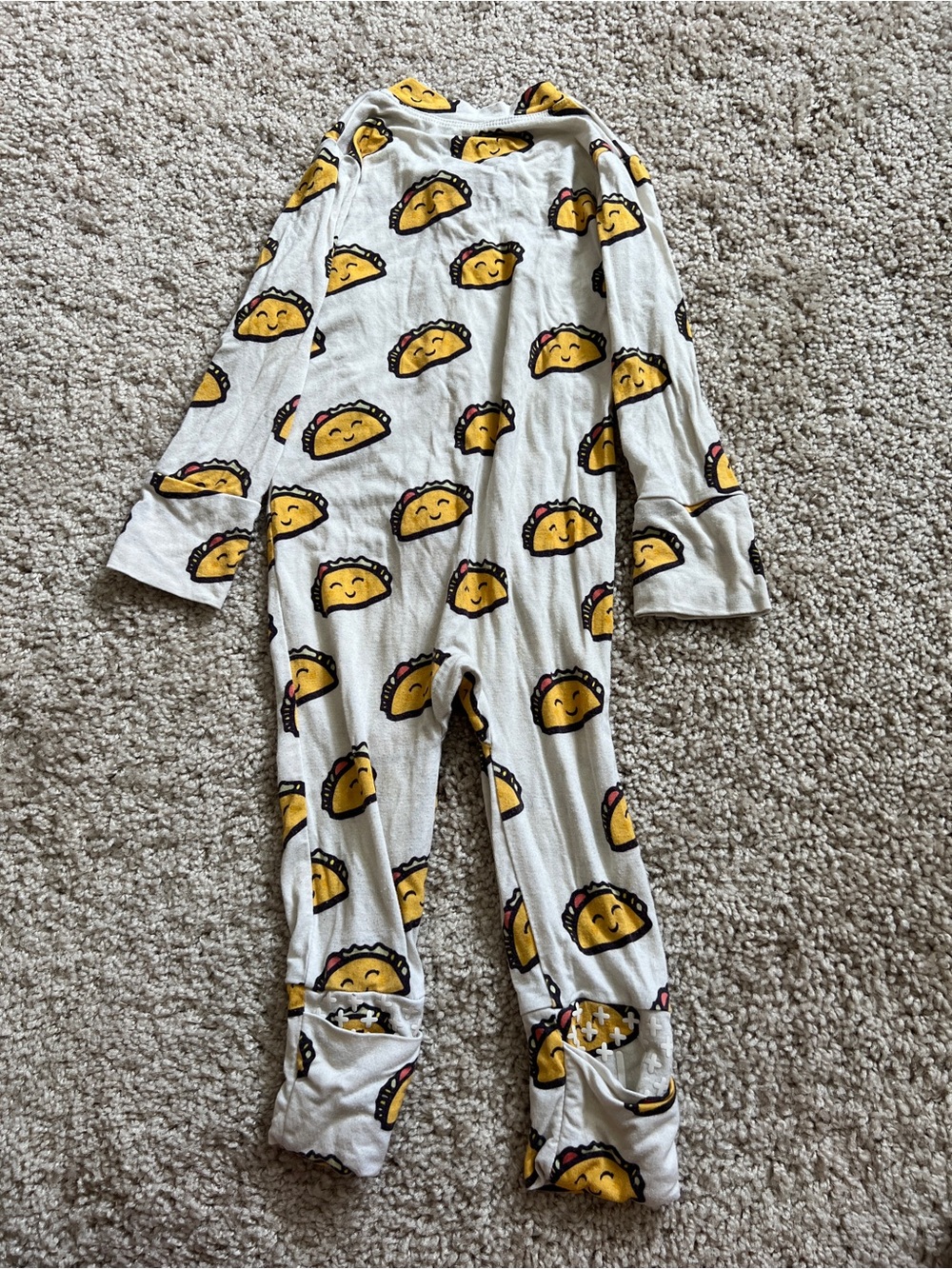 Willow + Co. Taco Pajamas 6-12 months - Picture 2 of 2